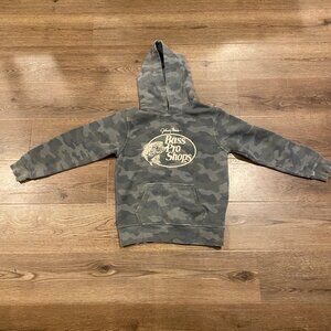 Bass Pro Shops Kids Camo Hoodie‎ | Size Large | Hunting Outdoor Sweatshirt